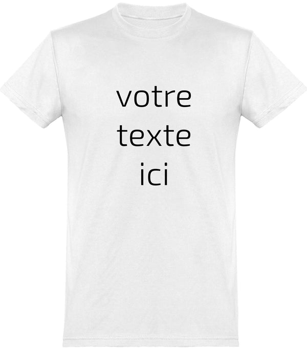  T shirt homme personnalisé avec votre texte