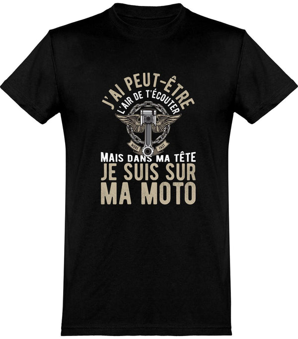  T shirt homme sur ma moto