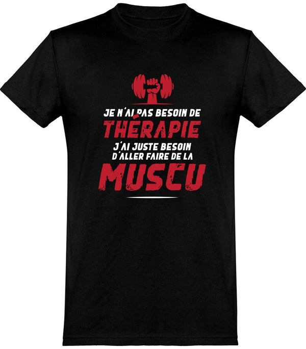  T shirt homme thérapie muscu