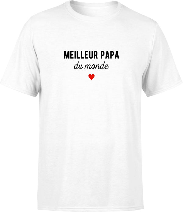 T shirt pas cher homme meilleur papa du monde