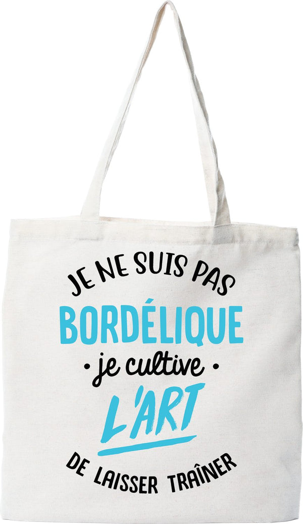 Tote bag coton recyclé je ne suis pas bordélique