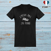  T shirt homme j'peux pas j'ai piano