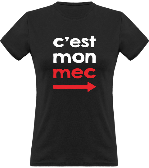 T shirt femme c'est mon mec