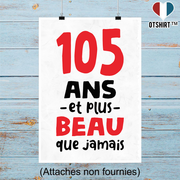 Affiche 105 ans et plus beau