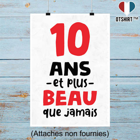 Affiche 10 ans et plus beau