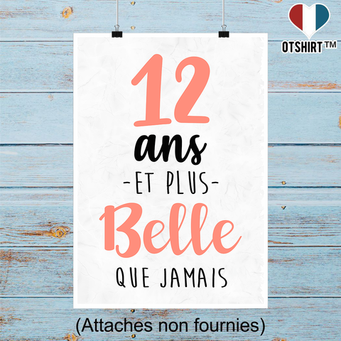 Affiche 12 ans et plus belle que jamais