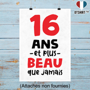 Affiche 16 ans et plus beau