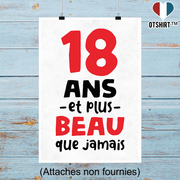 Affiche 18 ans et plus beau