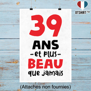 Affiche 39 ans et plus beau