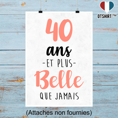 Affiche 40 ans et plus belle que jamais
