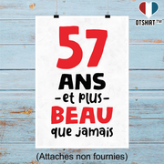 Affiche 57 ans et plus beau