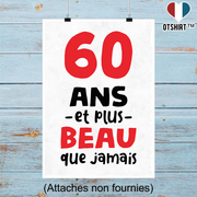 Affiche 60 ans et plus beau