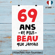 Affiche 69 ans et plus beau