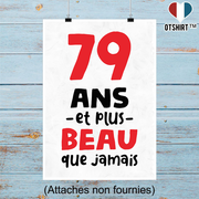 Affiche 79 ans et plus beau