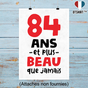 Affiche 84 ans et plus beau