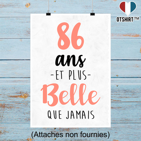 Affiche 86 ans et plus belle que jamais