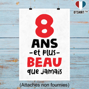 Affiche 8 ans et plus beau