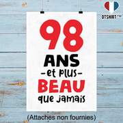 Affiche 98 ans et plus beau