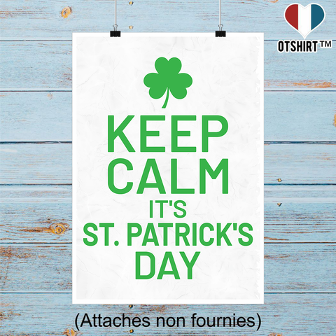 Affiche Keep calm st patrick