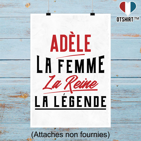 Affiche adèle la femme la reine la légende