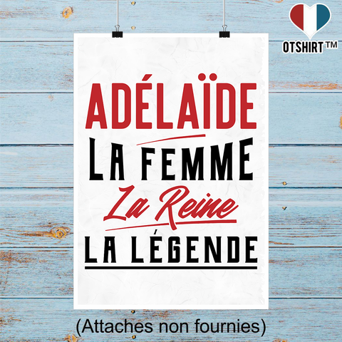 Affiche adélaïde la femme la reine la légende