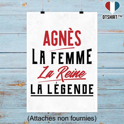 Affiche agnès la femme la reine la légende