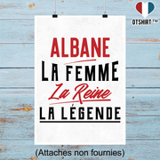 Affiche albane la femme la reine la légende