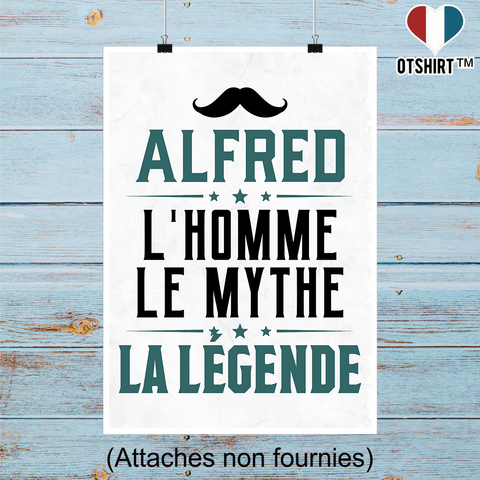 Affiche alfred l'homme le mythe la légende