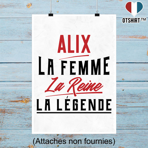 Affiche alix la femme la reine la légende