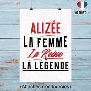 Affiche alizée la femme la reine la légende