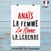 Affiche anaïs la femme la reine la légende