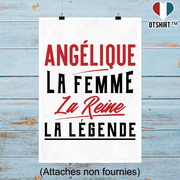 Affiche angélique la femme la reine la légende