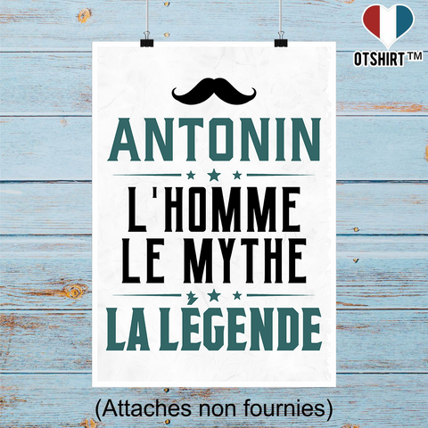 Affiche antonin l'homme le mythe la légende