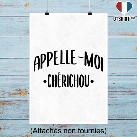 Affiche appelle moi chérichou