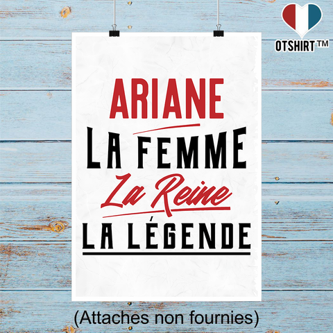 Affiche ariane la femme la reine la légende