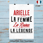 Affiche arielle la femme la reine la légende