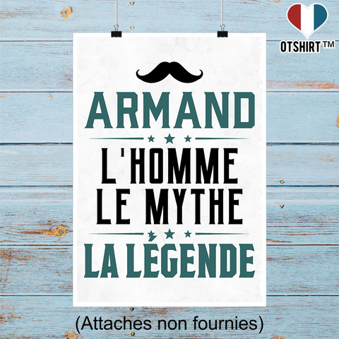 Affiche armand l'homme le mythe la légende