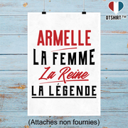 Affiche armelle la femme la reine la légende