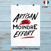 Affiche artisan du moindre effort
