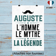 Affiche auguste l'homme le mythe la légende