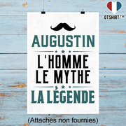 Affiche augustin l'homme le mythe la légende