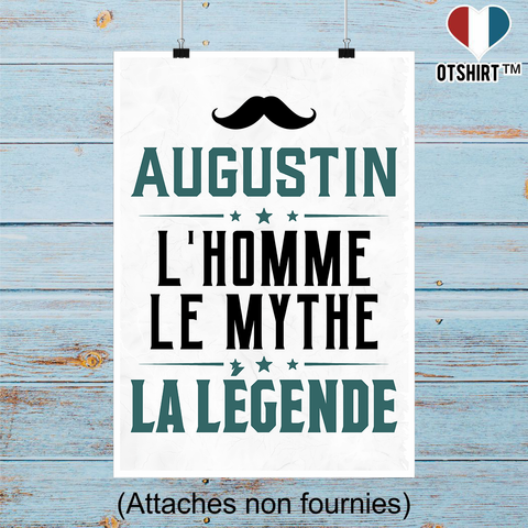 Affiche augustin l'homme le mythe la légende