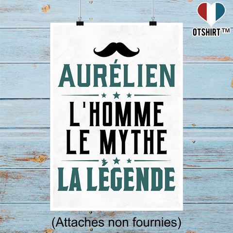 Affiche aurélien l'homme le mythe la légende