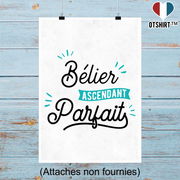 Affiche bélier ascendant parfait