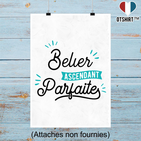 Affiche bélier ascendant parfaite