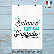 Affiche balance ascendant parfaite