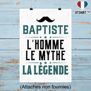 Affiche baptiste l'homme le mythe la légende