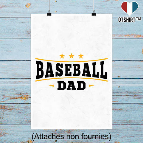 Affiche baseball dad