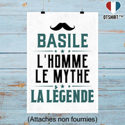 Affiche basile l'homme le mythe la légende