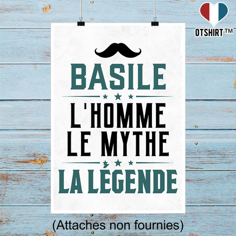 Affiche basile l'homme le mythe la légende